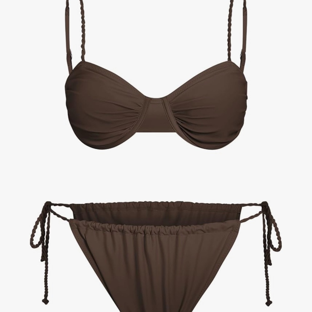 Zaful Chocolate Bikini Set